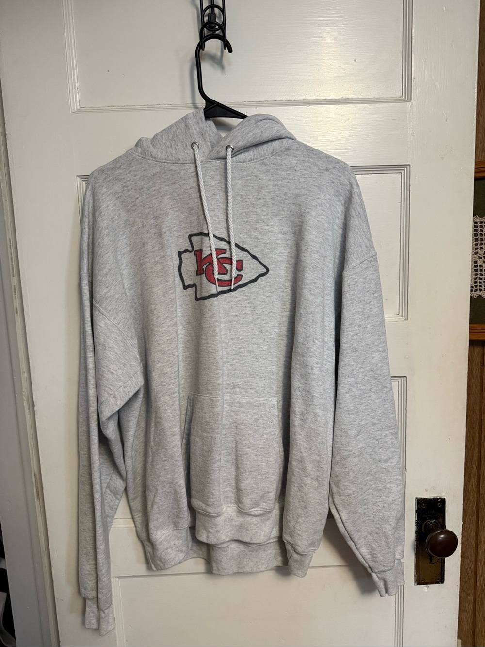 Hanes Grey Kansas City Chiefs hoodie Size L #NFL #champions